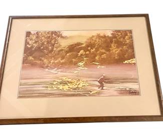 23" wide x 17.5" tall with frame