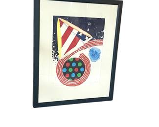 Artist: James Rosenquist / A Free for All / 32.5" wide x 40" tall with frame