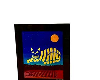 Artist: Bol Guge / Cheshire Cat - Memorial Art Gallery / 24.5" wide x 30" tall with frame