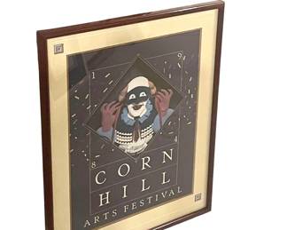 Artist: Bill Finewood / 1984 Corn Hill Arts Festival / 23" wide  x  29" tall with frame