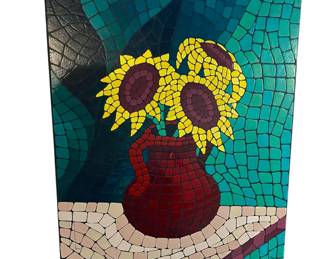 Artist: Al Vergona / Sunflowers / 23.75" wide x 29.5" tall