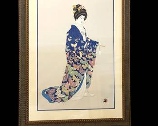 Artist: Hisashi Otsuka / Fantasia Kimono 1 / 37"wide x 51.5" tall with frame 