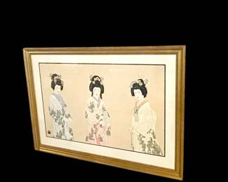 Artist: Hisashi Otsuka / Three Eternal Brides / 48.25" wide  x  35" tall with frame