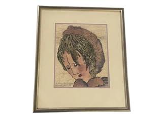 11" wide  x 13" tall with frame