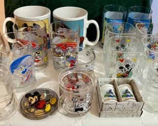 The Disney glasses and salt/pepper shakers are sold.