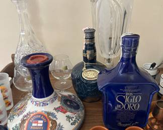 The blue and white Pusser's Rum bottle is sold.