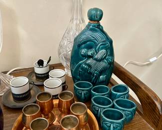 The green bottle and cups are sold.