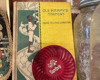 Ole Mammy’s Torment - vintage book & Sambo’s restaurant coaster