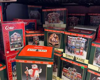 Coca Cola Christmas Village Pieces - Huge Selection