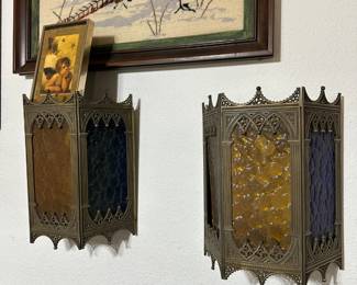 Vintage Glass Sconses