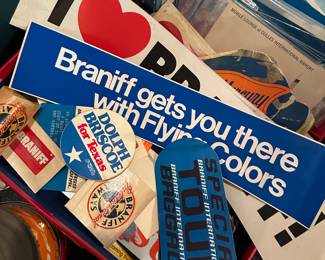 Vintage Braniff Airlines Ephemera 