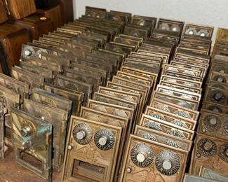 Vintage Post Office Box Bank Doors