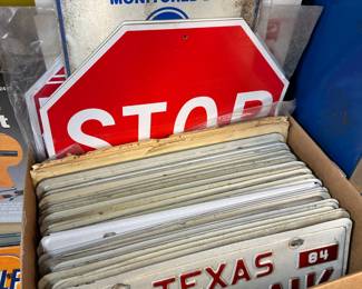 Vintage Personal Texas License Plates & Signs