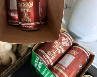 Vintage Texas T Cola Cans