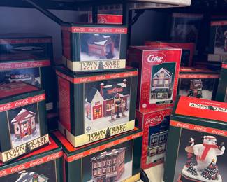 Coca Cola Christmas Village Pieces - Huge Selection