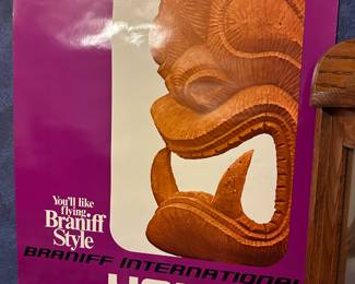 Vintage Braniff Airlines Poster