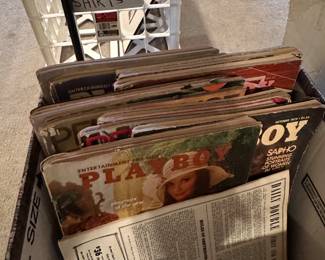 Vintage Playboy magazines