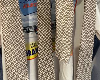 Vintage Braniff Airlines Halston Ties