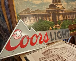 Coors Light Metal Sign