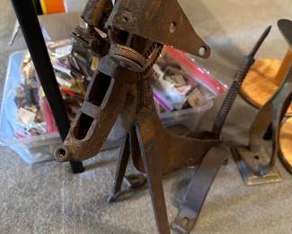 Vintage Metal Dog Art