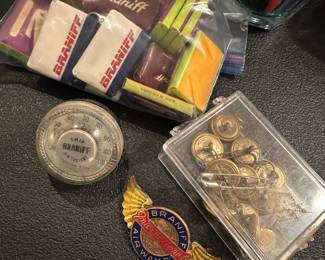 Vintage Braniff Airlines Soaps & Buttons