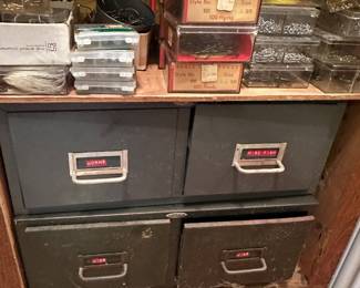 Metal Storage Drawers - Fishing Supplies