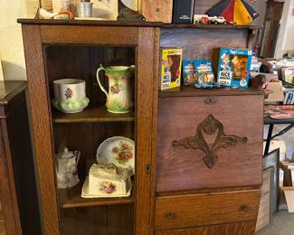 Side by Side Oak Secretary