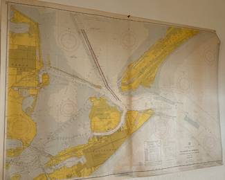 Vintage Galveston Map