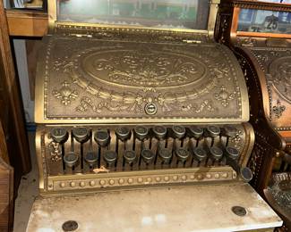 Antique Brass National Cash Register