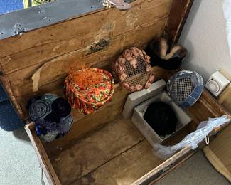 Antique Trunk & Hats
