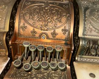 Antique Brass National Cash Register