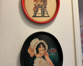 Vintage Coca Cola Trays