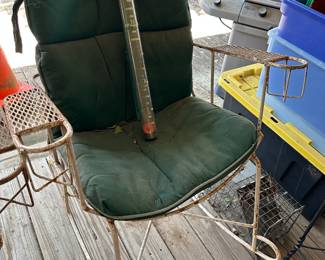 Vintage White Mesh Rocker