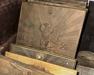 Vintage Post Office Box Bank Doors