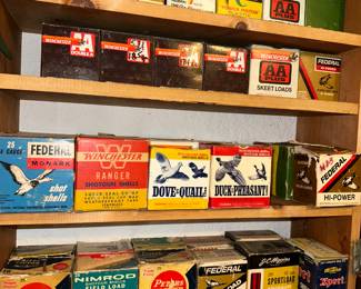 Vintage Ammo boxes - some full