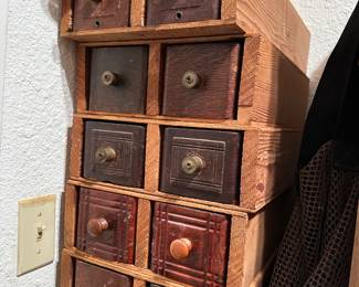 Vintage Sewing Machine Drawers