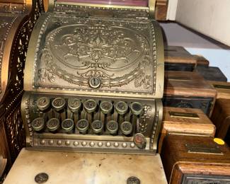 Antique Brass National Cash Register
