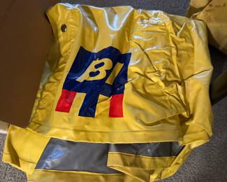 Vintage Braniff Airlines Rain Suit