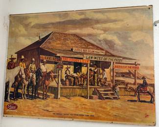 Antique Pearl Beer Cardboard Poster