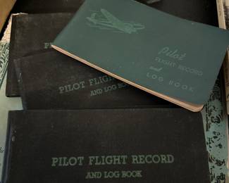 Vintage Pilot Flight Books