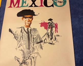 Vintage Braniff Airlines Mexico Poster