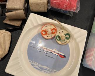 Vintage Braniff Airlines Ashtray