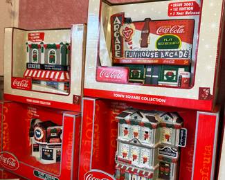 Coca Cola Christmas Village Pieces - Huge Selection