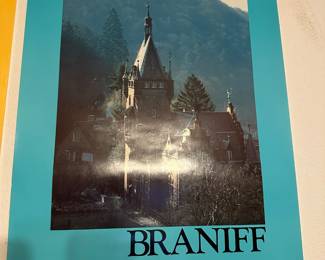 Vintage Braniff Airlines Poster
