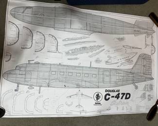 Douglas C-47D blueprints