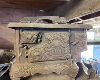 Salesmen sample iron stove 