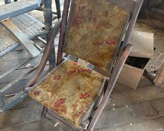 Antique folding chair 