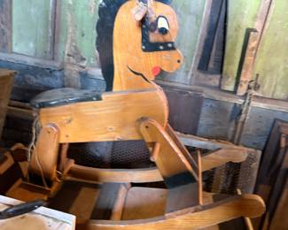 Vintage rocking horse 