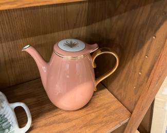 Apricot Pink Ceramic Tea /Coffee Pot