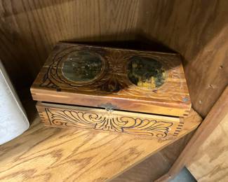 Art Deco Wood Jewelry Box